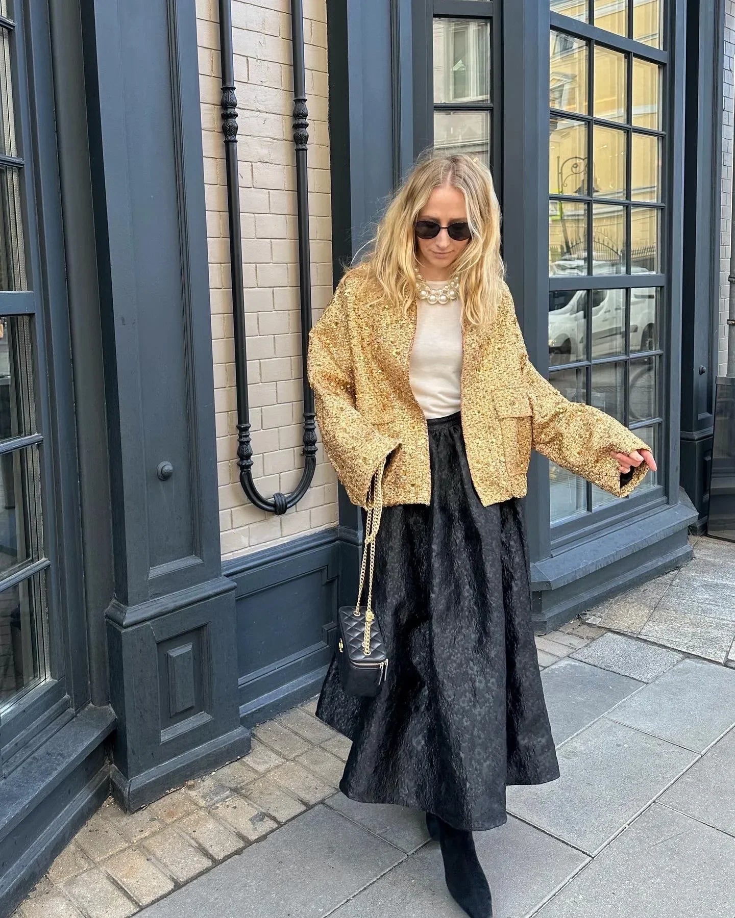 Sequined Bomber Jacket LAPANIA