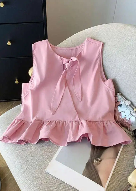 Ruffled Sleeveless Tank Top LAPANIA