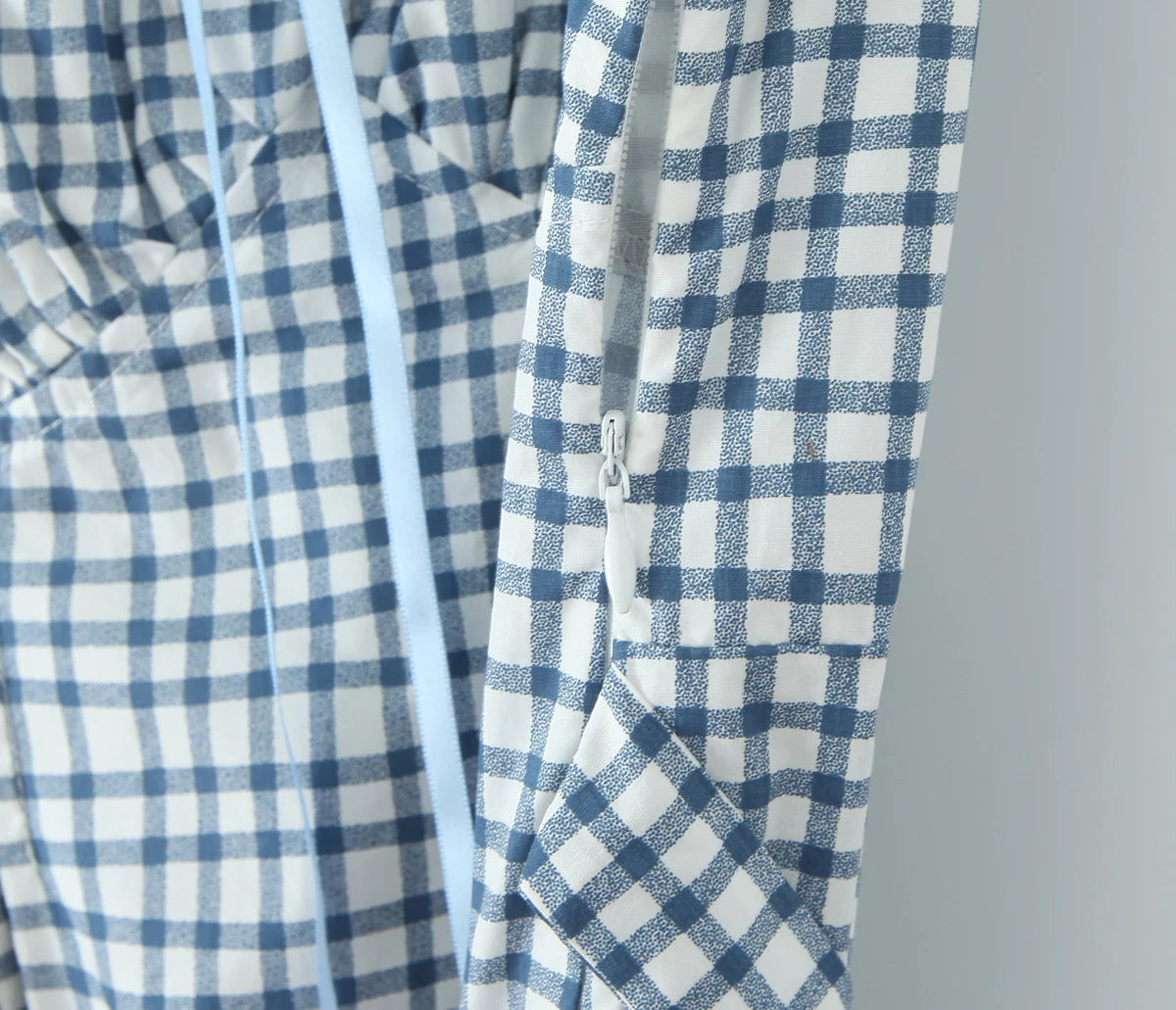 Plaid Lace Panel Dress LAPANIA