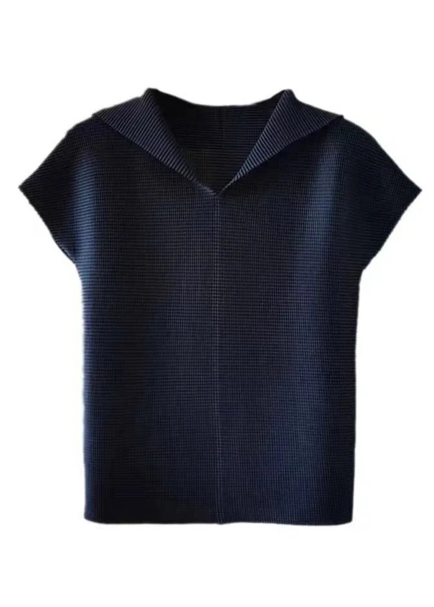 Textured V-Neck Blouse
