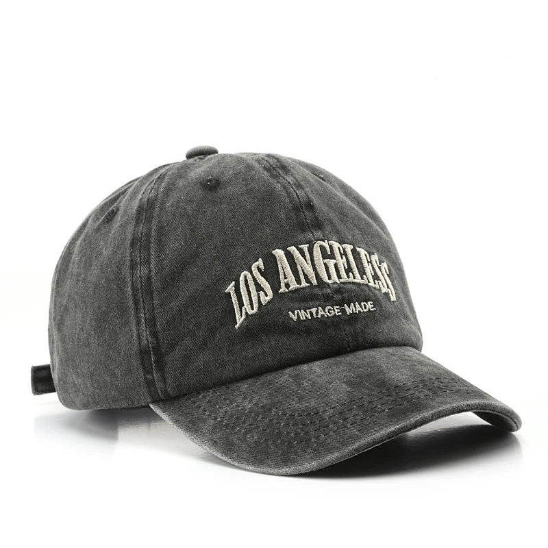 Cotton Baseball Cap in grey, designed for a sleek and minimalist look.