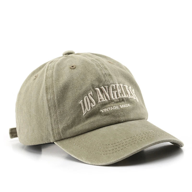 Cotton Baseball Cap in khaki, a versatile color perfect for both casual and outdoor wear.