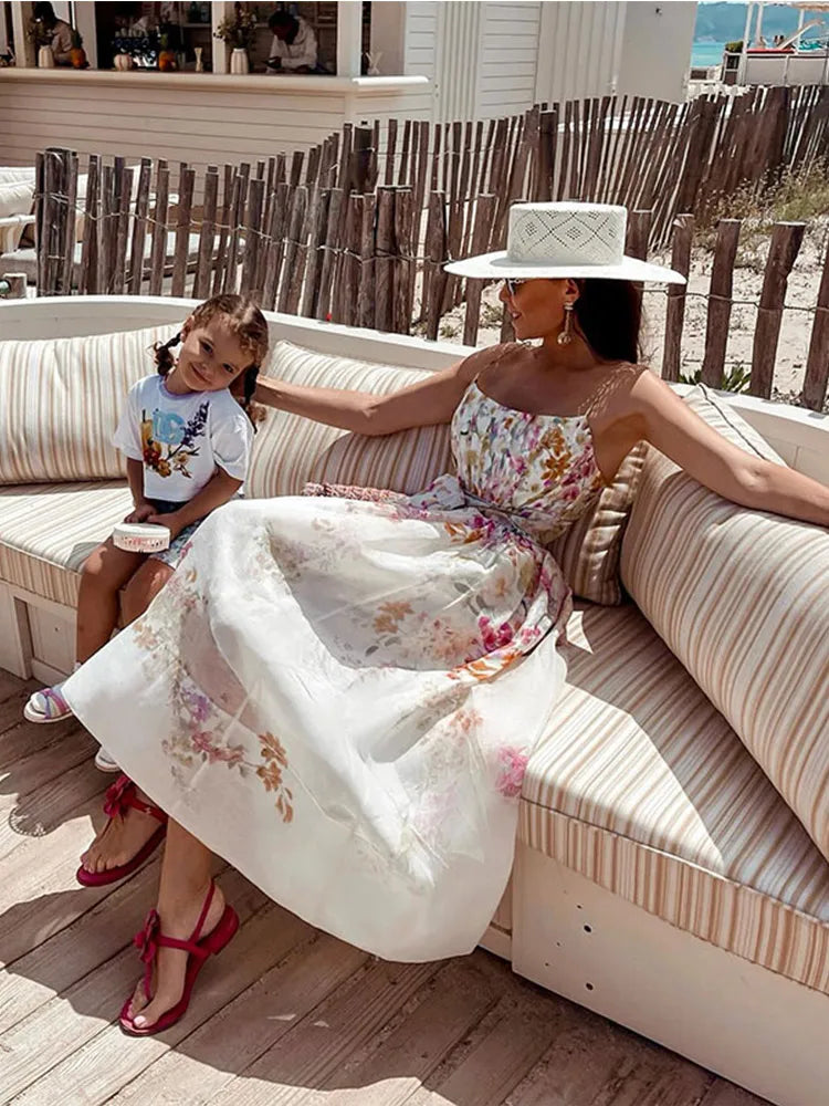 Romantic floral printed maxi dress, a stunning choice for evening gatherings