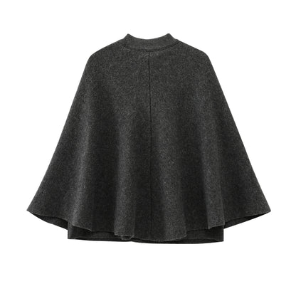 Dark gray cape on a white background
