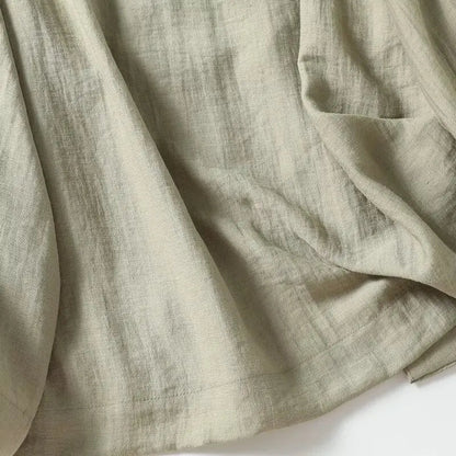 Light Green Cross-Over Blouse with Lace-Up Straps LAPANIA