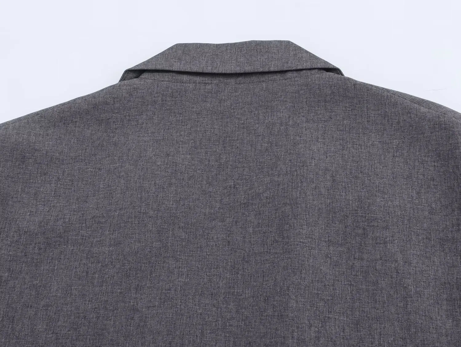 Dark Grey Oversize Blazer with Bow Straps LAPANIA