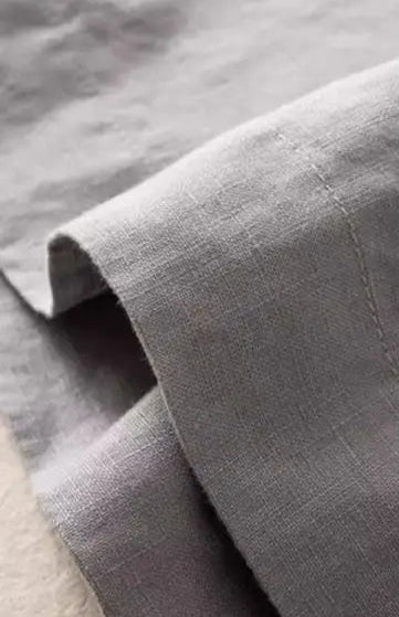 White Cotton-Linen Pants