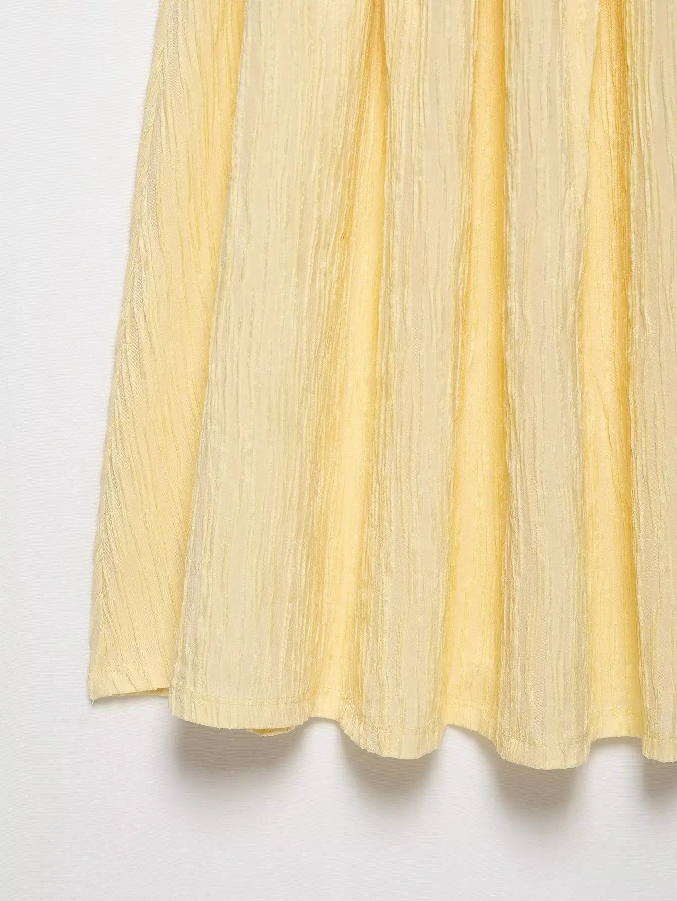 Butter Yellow Strap Midi Dress