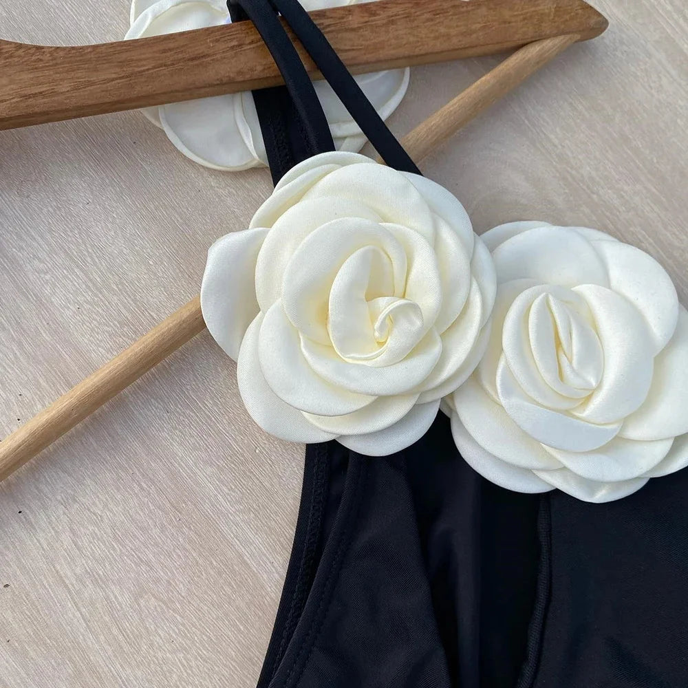 Floral Retro One Piece Swimsuit