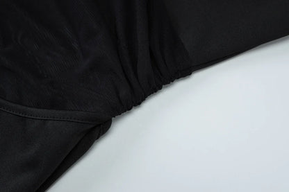 Mesh Sheer Slip Maxi Dress