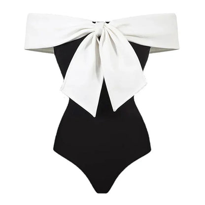 Retro One Piece Swimsuit with Skirt