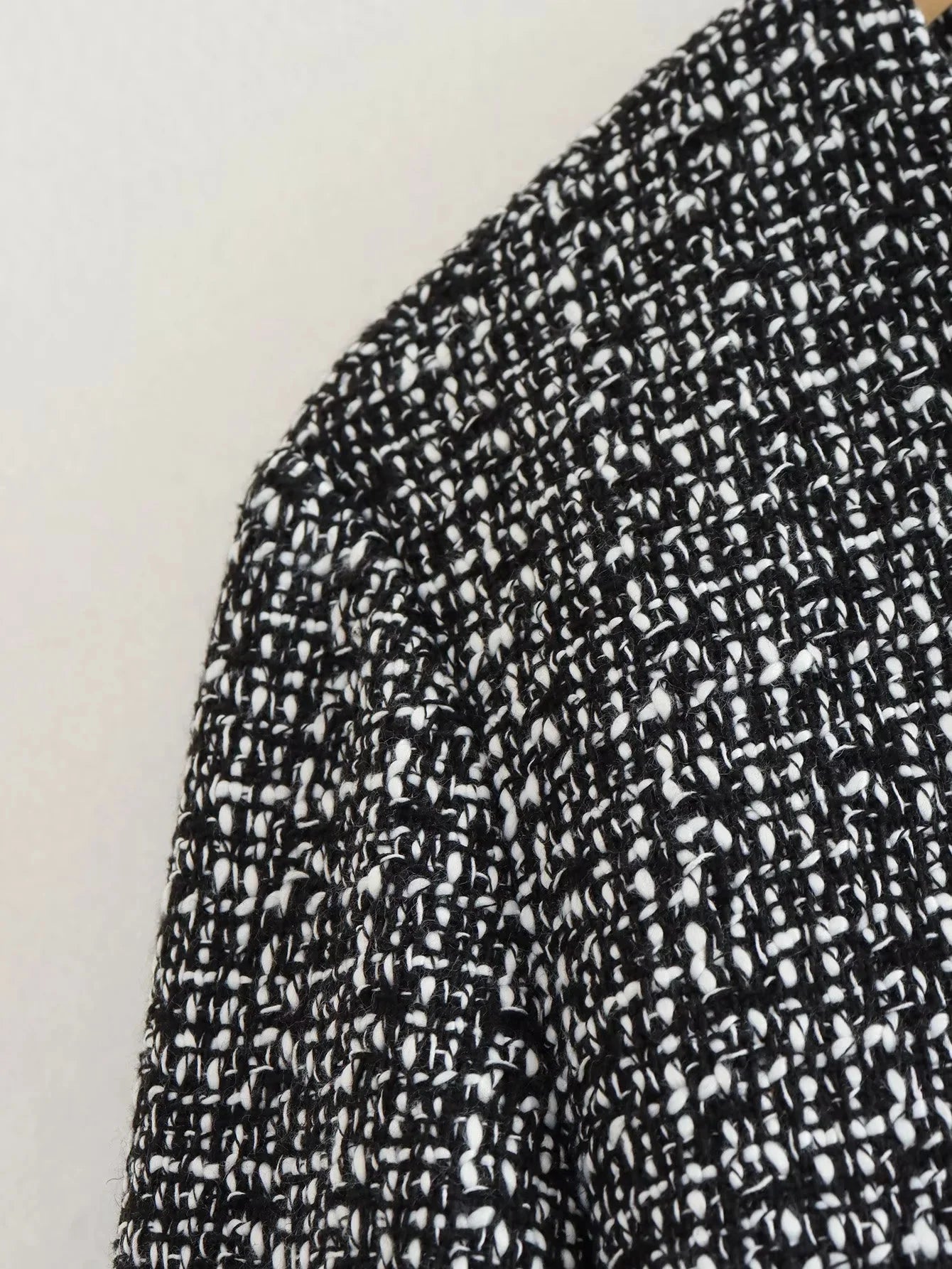 Tweed Single-Breasted Jacket with Gold Buttons LAPANIA