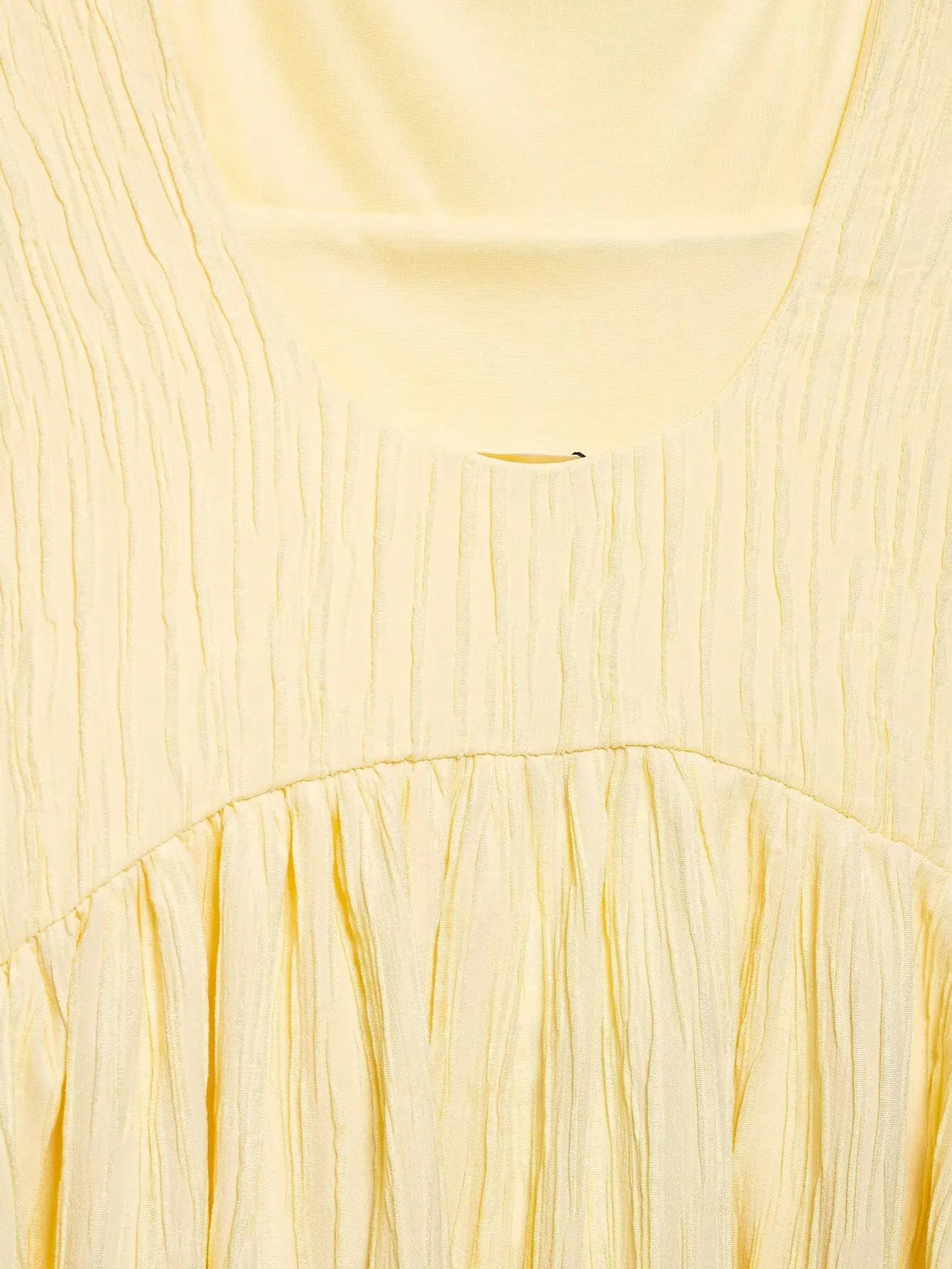 Butter Yellow Strap Midi Dress