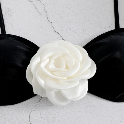 Lace-up Flower Bikini
