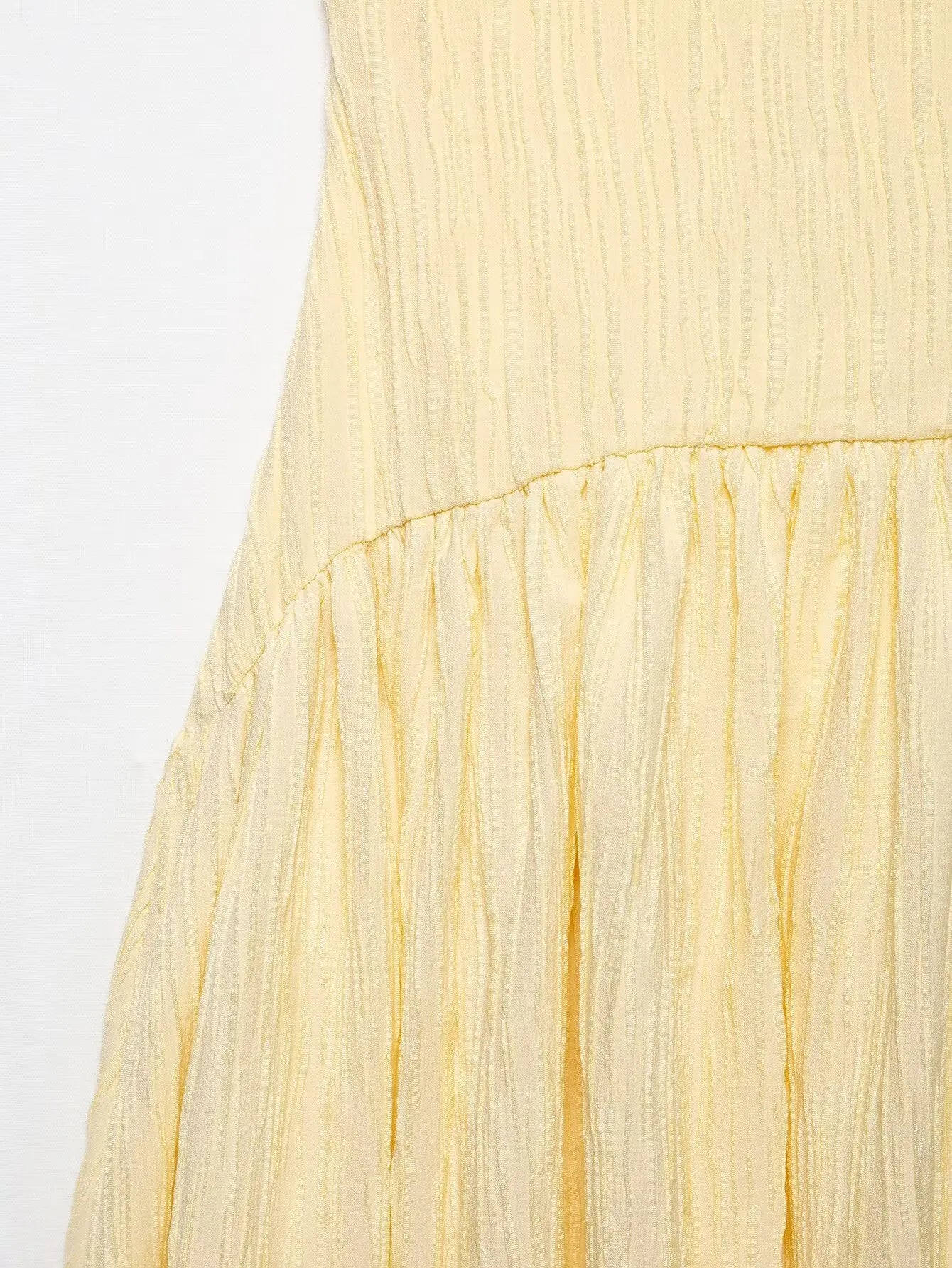 Butter Yellow Strap Midi Dress