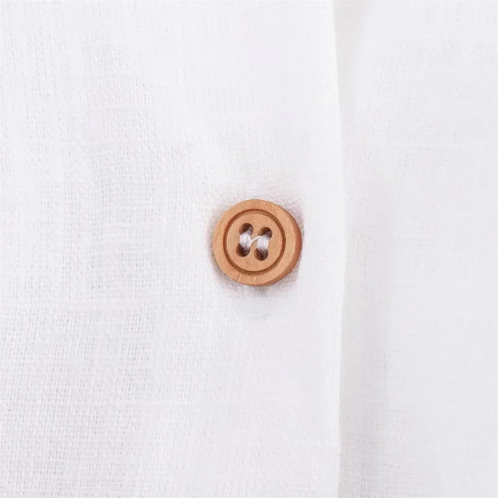 Green Casual Lapel Top with Knot Detail LAPANIA